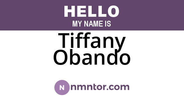 Tiffany Obando