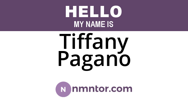 Tiffany Pagano