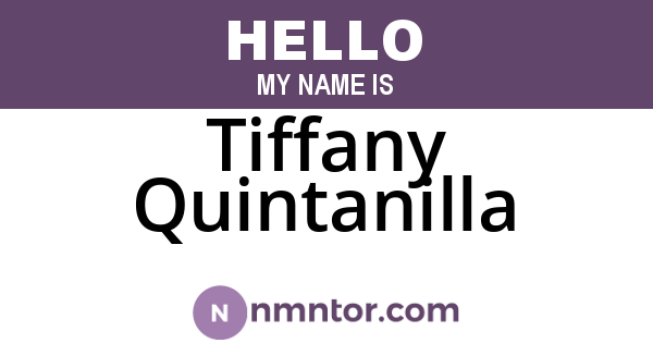 Tiffany Quintanilla