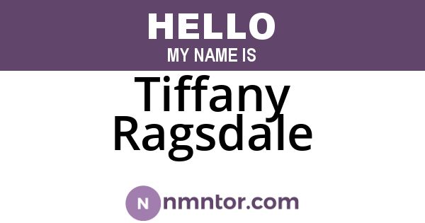 Tiffany Ragsdale