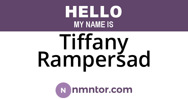 Tiffany Rampersad