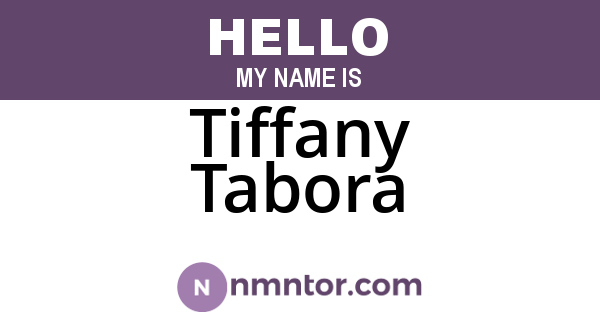 Tiffany Tabora