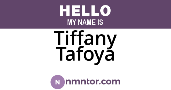 Tiffany Tafoya