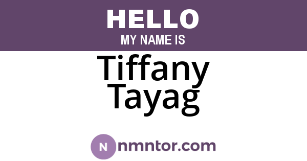 Tiffany Tayag