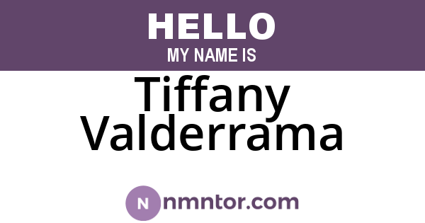 Tiffany Valderrama
