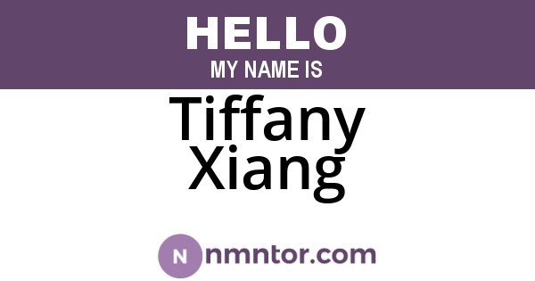 Tiffany Xiang