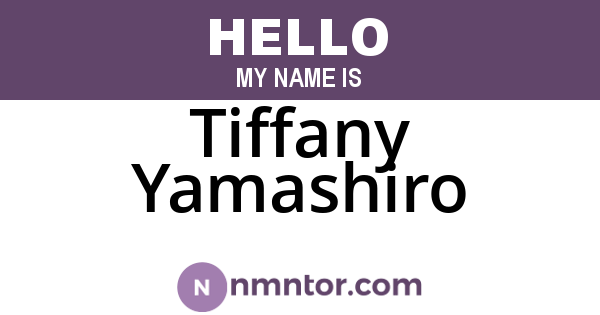 Tiffany Yamashiro