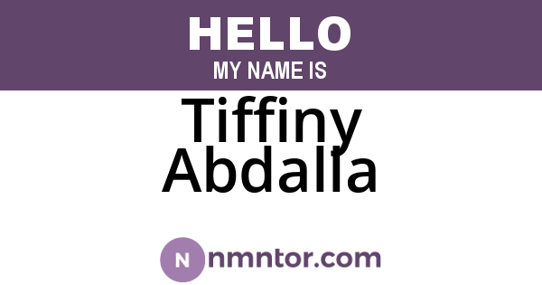 Tiffiny Abdalla
