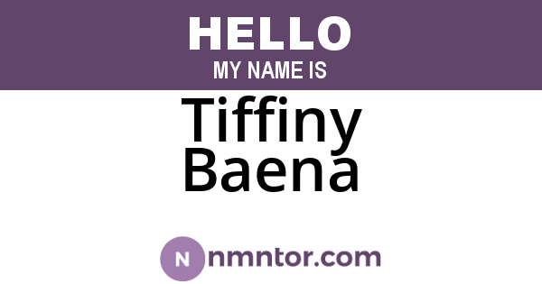 Tiffiny Baena