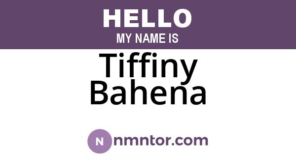 Tiffiny Bahena