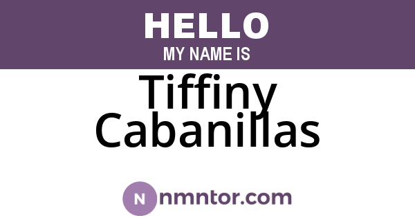 Tiffiny Cabanillas