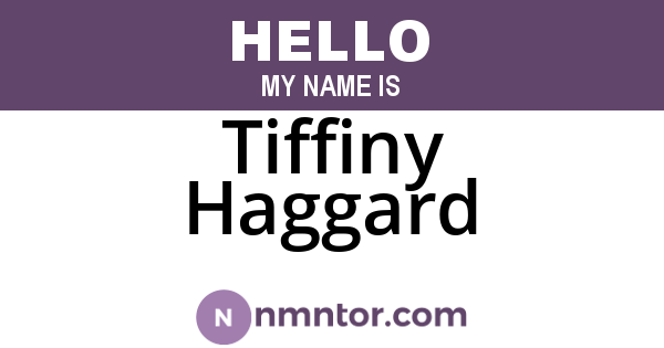 Tiffiny Haggard