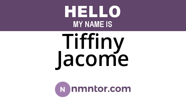 Tiffiny Jacome