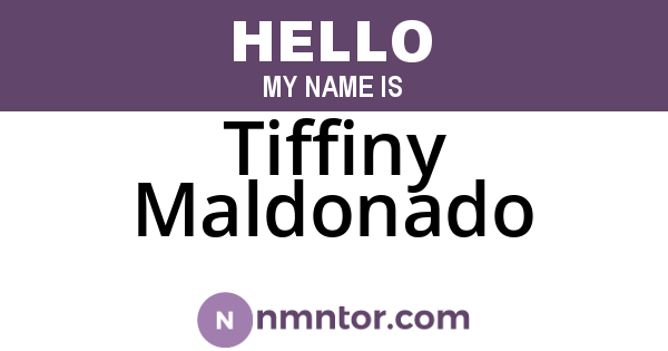 Tiffiny Maldonado