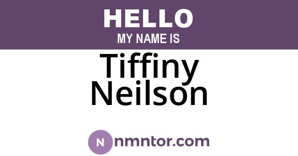 Tiffiny Neilson