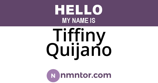 Tiffiny Quijano