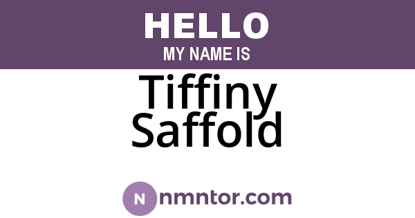 Tiffiny Saffold