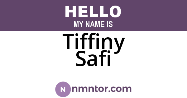 Tiffiny Safi