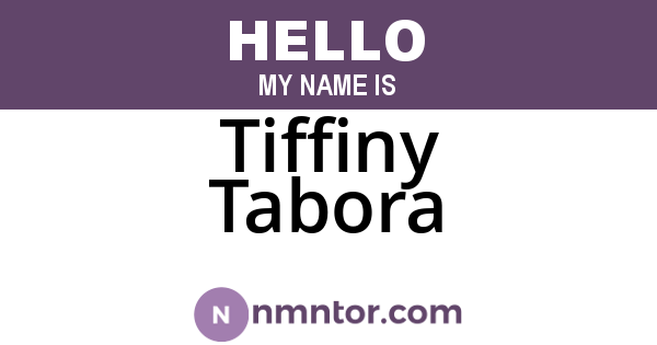 Tiffiny Tabora