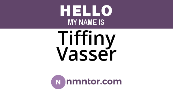 Tiffiny Vasser