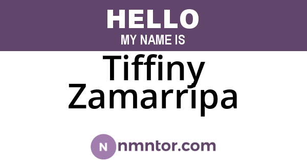 Tiffiny Zamarripa