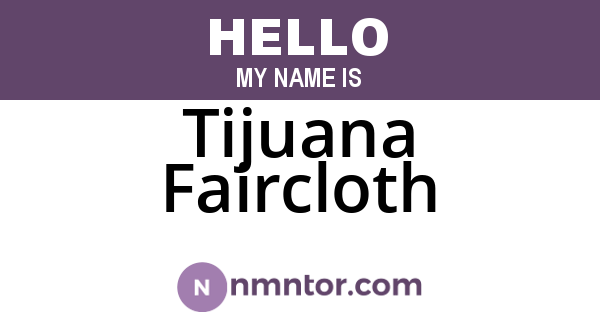 Tijuana Faircloth