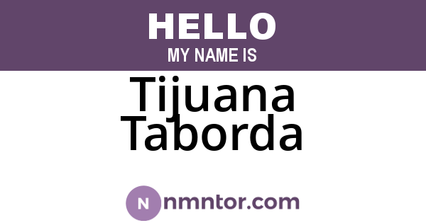 Tijuana Taborda
