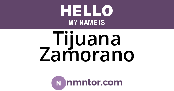 Tijuana Zamorano