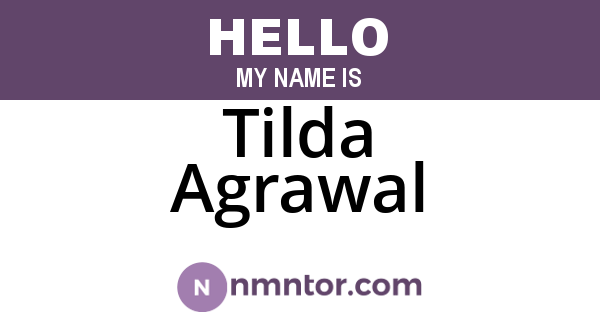 Tilda Agrawal