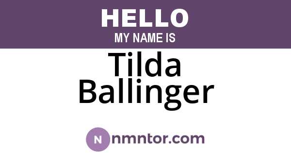 Tilda Ballinger