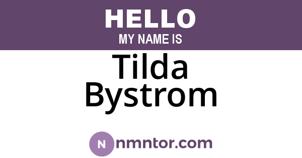 Tilda Bystrom