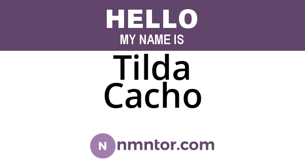 Tilda Cacho