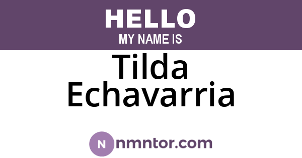 Tilda Echavarria