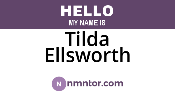 Tilda Ellsworth