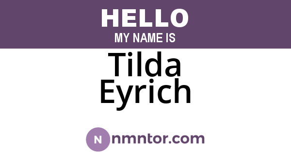 Tilda Eyrich
