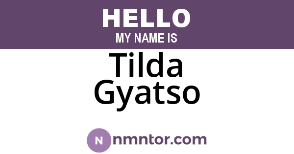 Tilda Gyatso