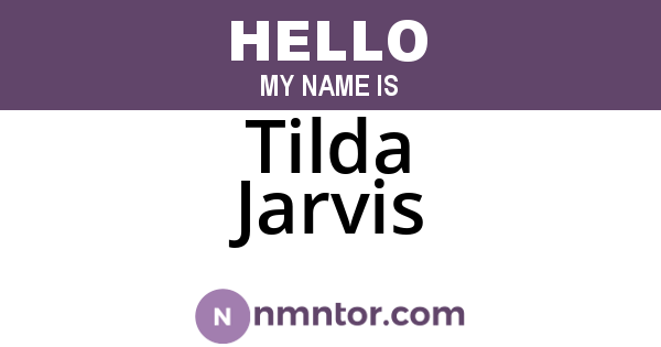 Tilda Jarvis