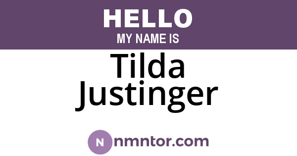 Tilda Justinger