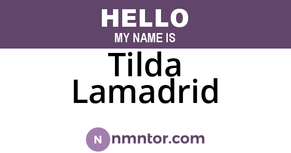 Tilda Lamadrid