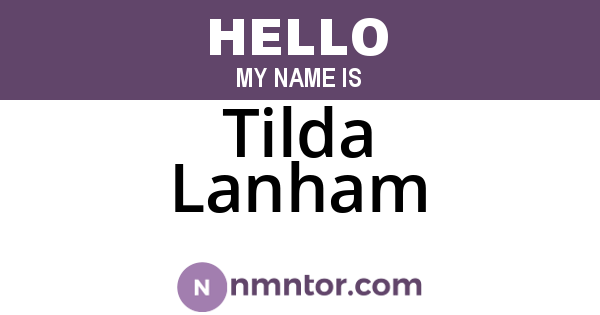 Tilda Lanham