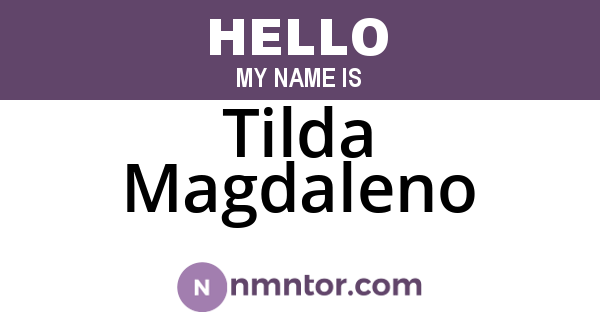 Tilda Magdaleno