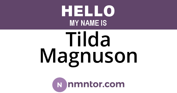 Tilda Magnuson