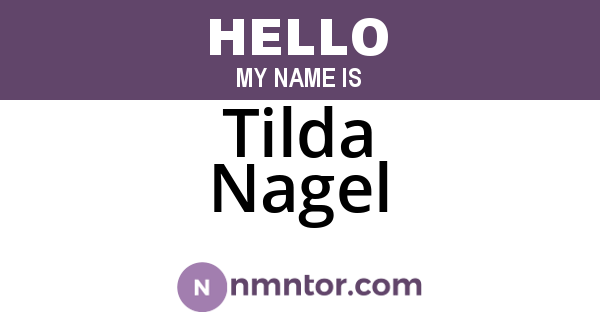Tilda Nagel