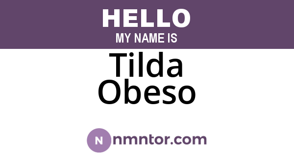 Tilda Obeso