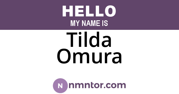 Tilda Omura