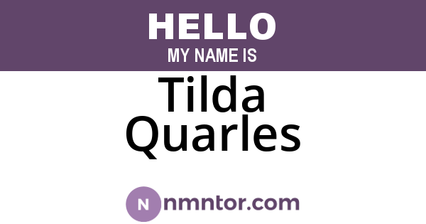Tilda Quarles