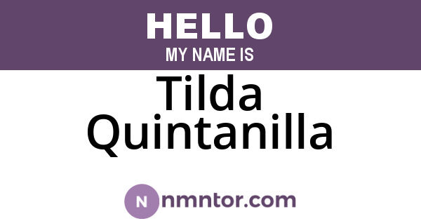 Tilda Quintanilla