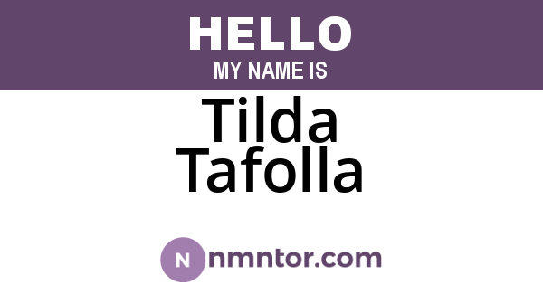 Tilda Tafolla