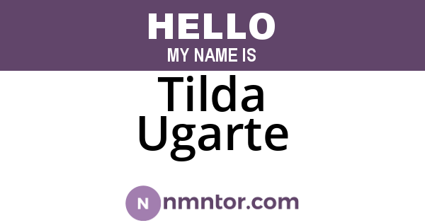 Tilda Ugarte
