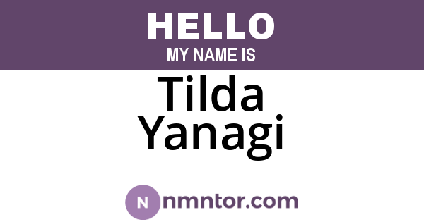 Tilda Yanagi